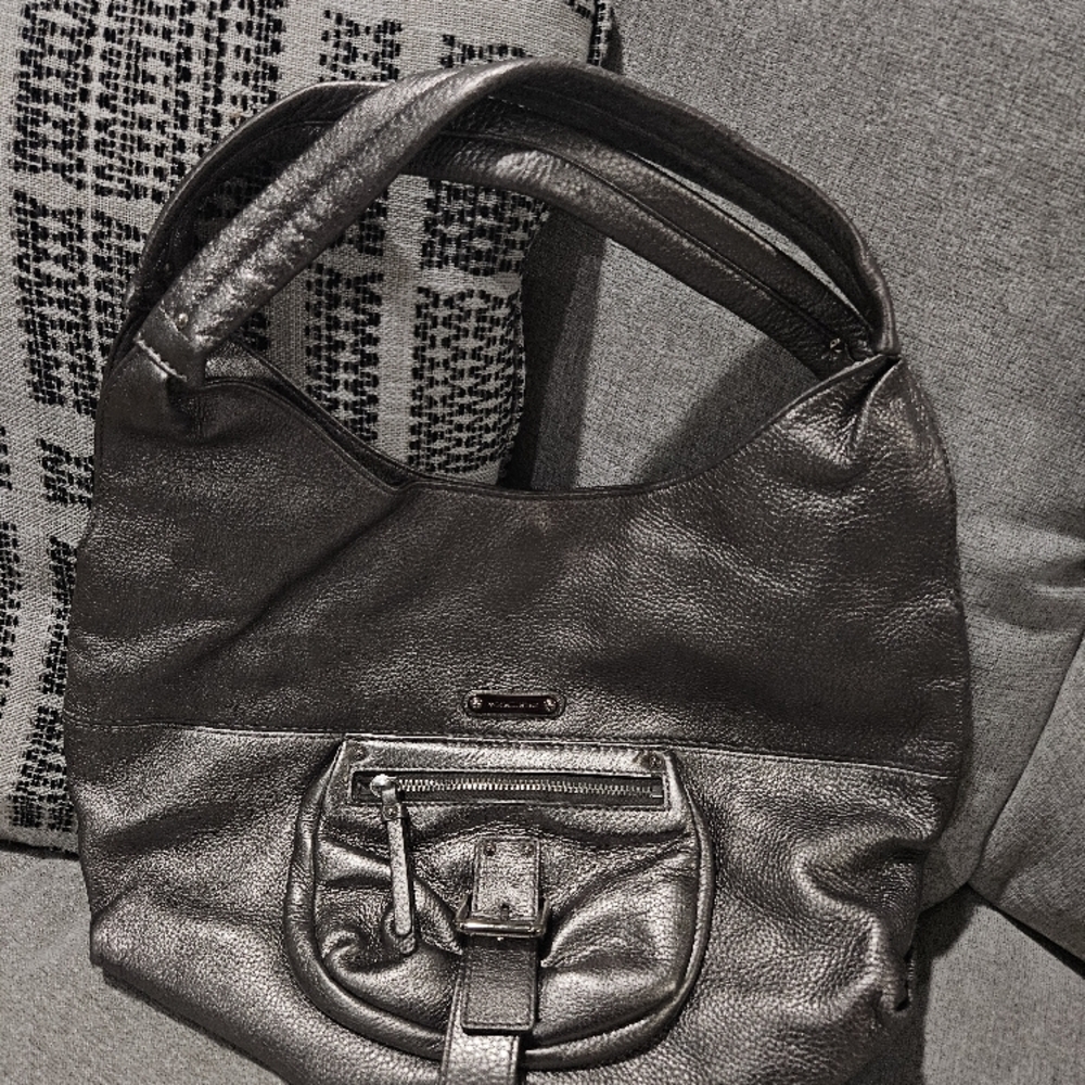 Coach Black Leather Hobo Bag